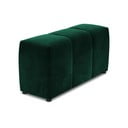 Zeleni baršunasti naslon za ruke za modularnu sofu Rome Velvet - Cosmopolitan Design