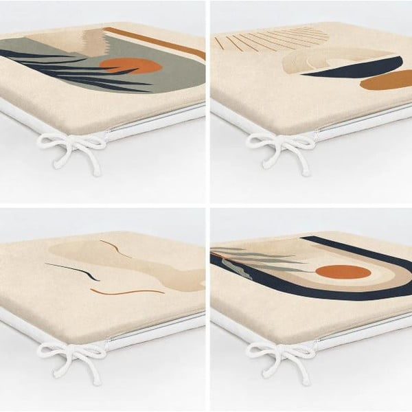 Jastuci za sjedenje u setu 4 kom 42x42 cm Illustrated Arch – Mila Home-image-3
