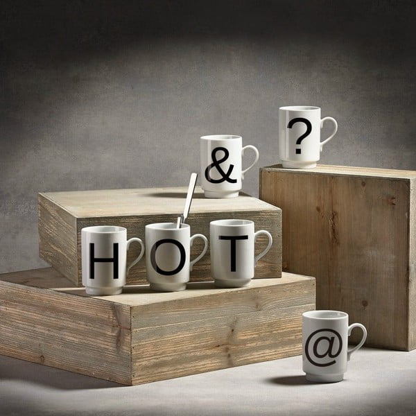 Porculanska šalica sa slovima KJ Collection C, 250 ml-image-1