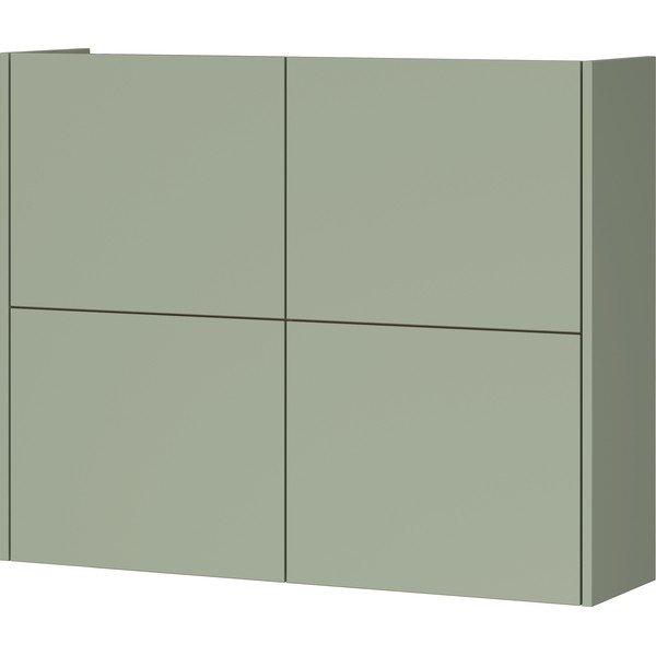 Prljavo zeleni viseći ormarić u mat dekoru 97x79x27 cm Binetto – Germania