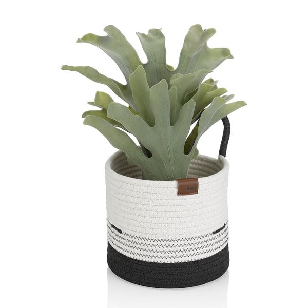 Bijelo-crna košara za pohranu Kela Hedda, ø 20 cm-image-1