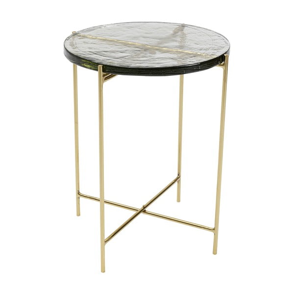 Sklopivi stol u zlatnim bojama Kare dizajn led, Ø 40 cm