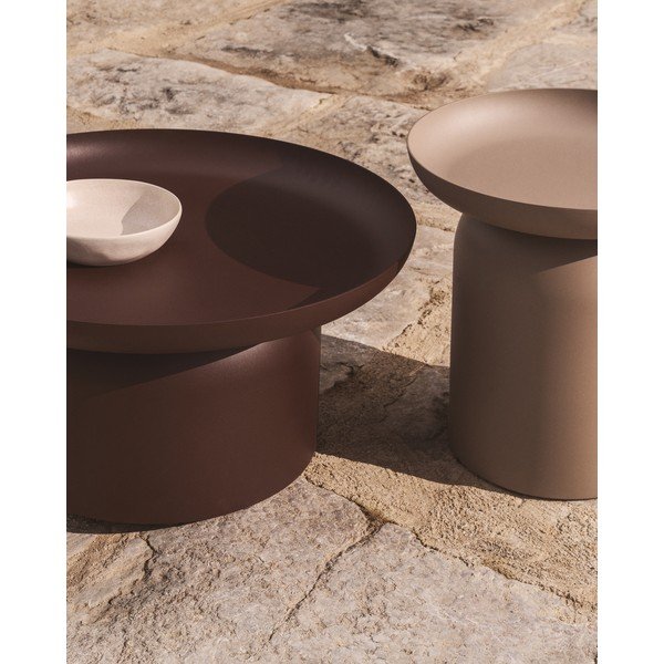 Metalni okrugao vrtni stolić za kavu ø 70 cm Arcola – Kave Home-image-1