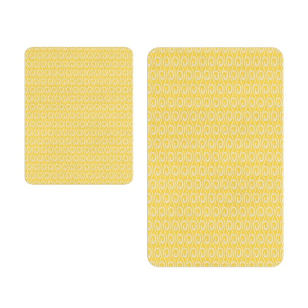 Žute kupaonske prostirke u setu od 2 kom - Oyo Concept