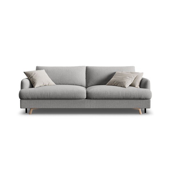 Siva sklopiva/s prostorom za odlaganje sofa 233 cm Naomi – Micadoni -image-1