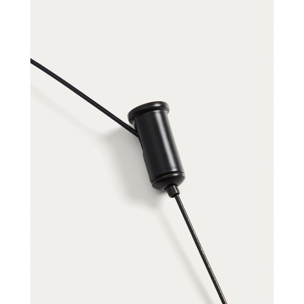 Crna LED stropna svjetiljka s mogućnosti zatamnjivanja s metalnim sjenilom ø 16 cm Porte – Kave Home-image-4