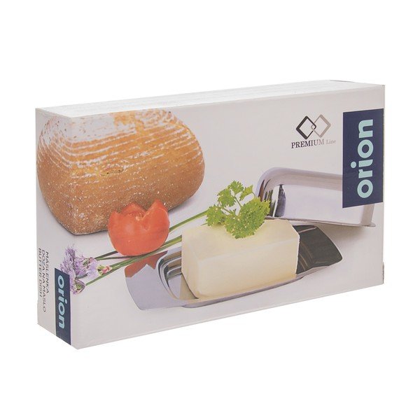 Posuda za maslac od nehrđajućeg čelika u srebrnoj boji – Orion-image-3