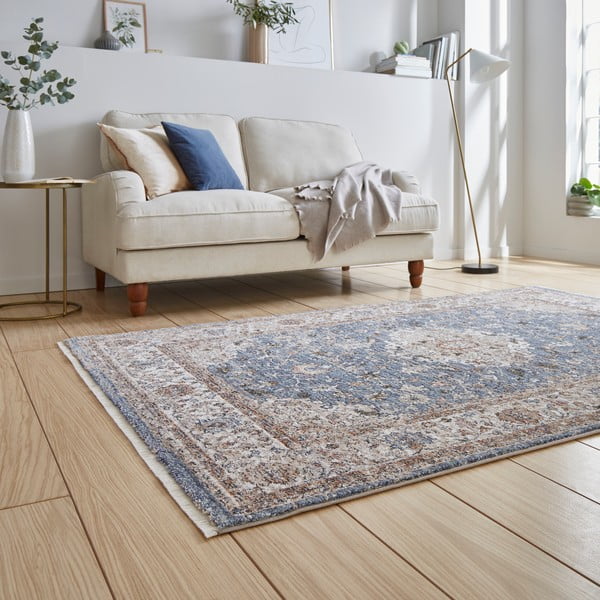 Plava/bež staza 80x300 cm Vintage – Think Rugs-image-2