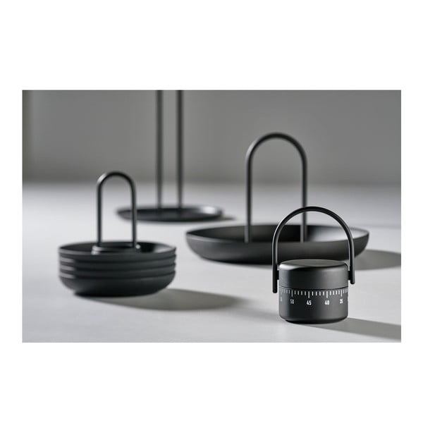 Crni analogni kuhinjski timer Zone Singles-image-1