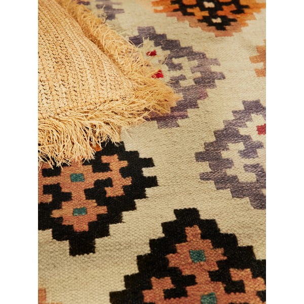 Crveni obostrani/ručno rađen vunen tepih 200x290 cm Kamal Kian – Nouristan-image-2