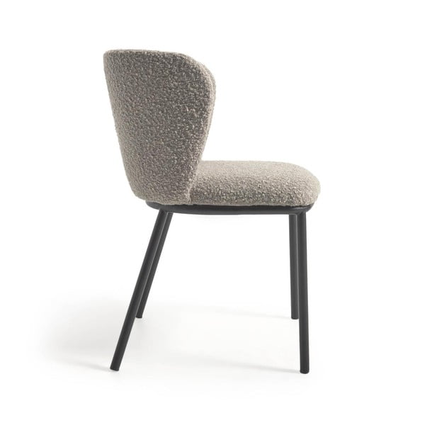 Svijetlo siva podstavljena blagovaonska stolica Ciselia – Kave Home-image-4