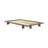 Smeđi krevet od masivnog bora s podnicom 120x200 cm Japan – Karup Design