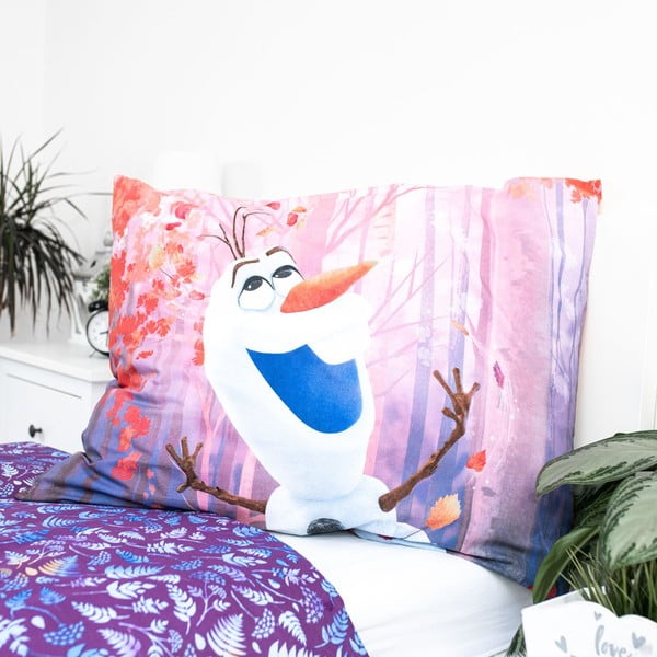 Pamučna dječja posteljina za krevet za jednu osobu 140x200 cm Frozen "Sister Purple" – Jerry Fabrics-image-3