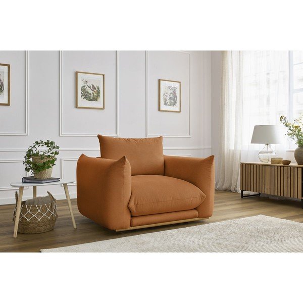 Narančasta fotelja Ernest – Bobochic Paris-image-1