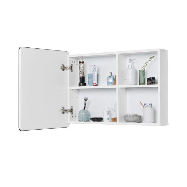 Bijeli zidni/s ogledalom kupaonski ormarić 80x58 cm Color Bath – Tom Tailor-image-4