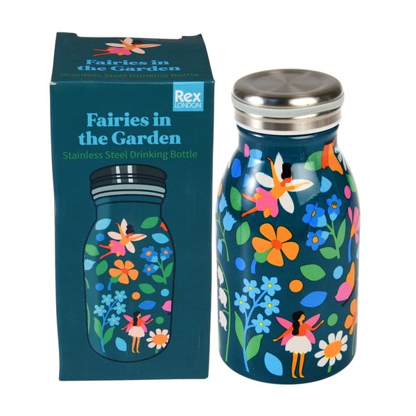 Plava dječja boca od nehrđajućeg čelika 250 ml Fairies in the Garden – Rex London-image-3