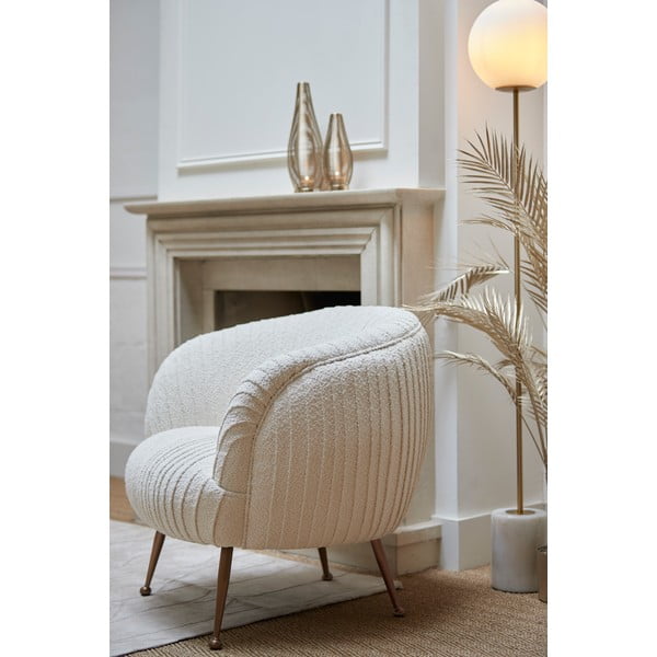 Podna lampa u bijelo-zlatnoj boji (visina 156 cm) Medina - Light & Living-image-1