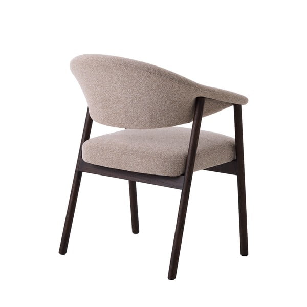 Bež blagovaonske stolice u setu s naslonima za ruke 2 kom od punog hrasta Elk – Unique Furniture-image-2