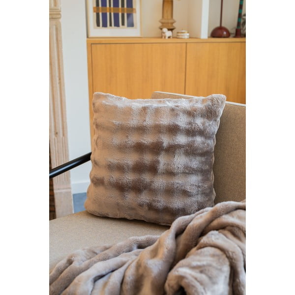 Smeđe-siva deka od mikropliša 150x200 cm Wave – Tiseco Home Studio-image-1