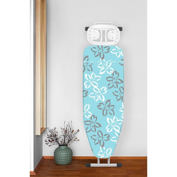 Plava pamučna podloga za glačanje Wenko cvijeće m-image-1