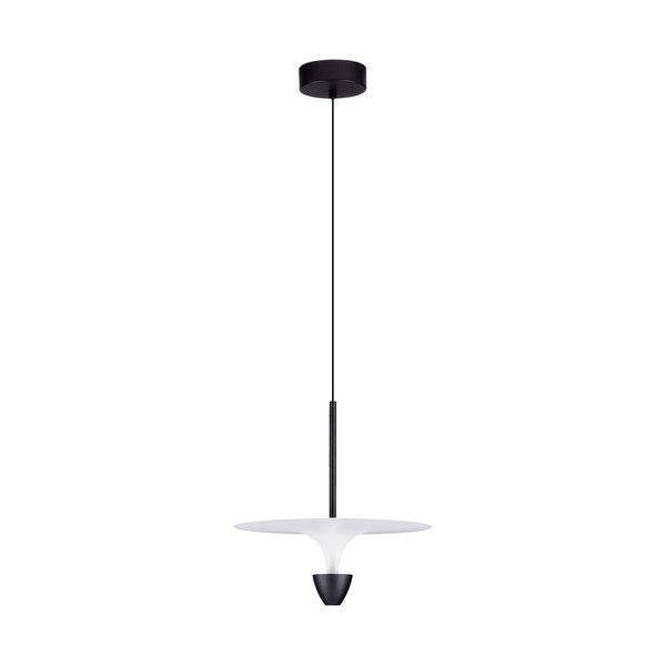 Mat crna LED viseća svjetiljka aluminijska ø 34 cm Topio – Nova Luce