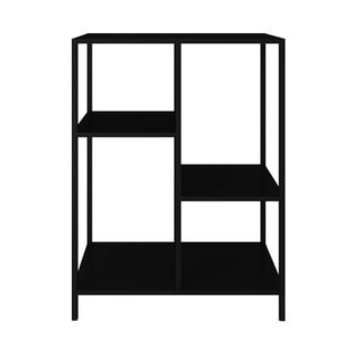 Crni metalni regal Canett Lite, visina 81 cm