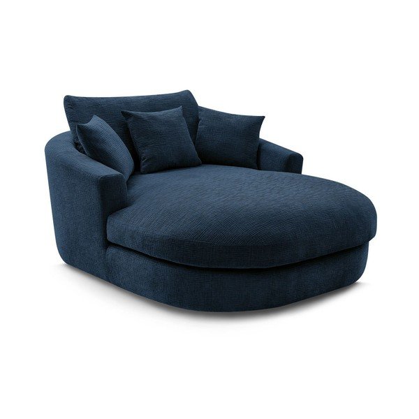 Tamno plava fotelja od šenila Belem – Bobochic Paris