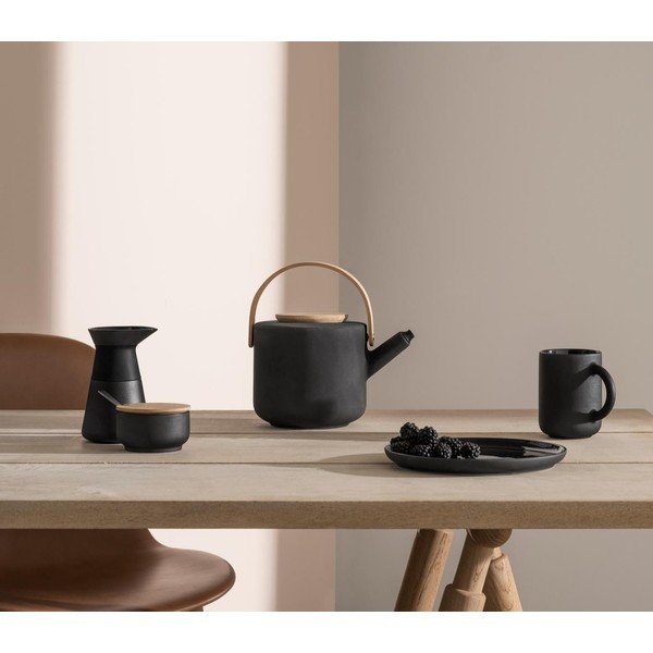 Crni vrč za mlijeko od kamenine 400 ml Theo – Stelton-image-1