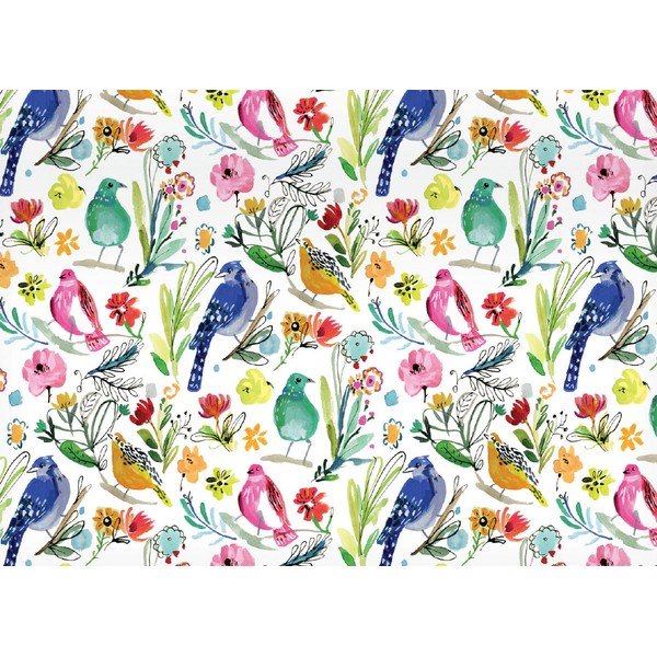 Ukrasni papir u setu 5 kom 69,5x48,5 cm Blue Bird Life – Roger la Borde-image-1