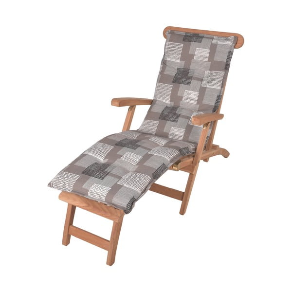 Sivi vrtni jastuk za sjedenje za ležaljku 52x170 cm Stoke – Sun Garden