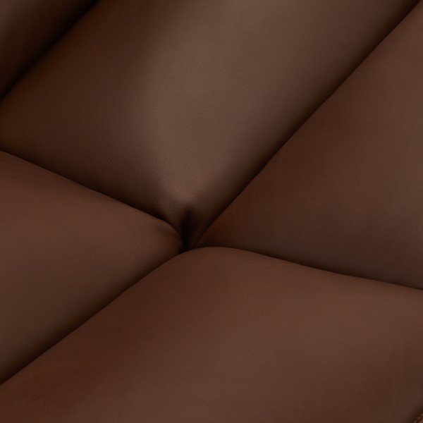 Tamno smeđa kožna fotelja Miami – Furnhouse-image-1