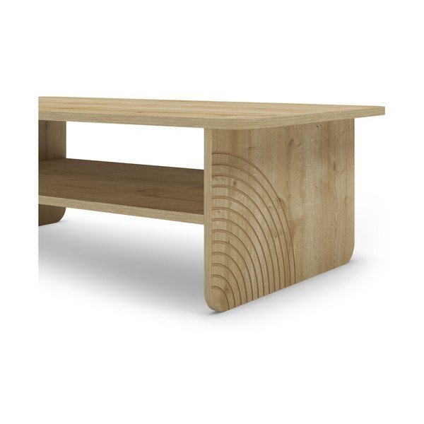 Stolić za kavu s pločom stola u dekoru hrasta u prirodnoj boji 60x110 cm Daira – Marckeric-image-4