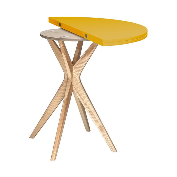 Okrugli proširiv blagovaonski stol 45x90 cm Jubi – Ragaba-image-3