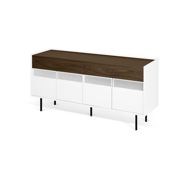 Bijela komoda s pločom u dekoru orahaRadio - TemaHome-image-1