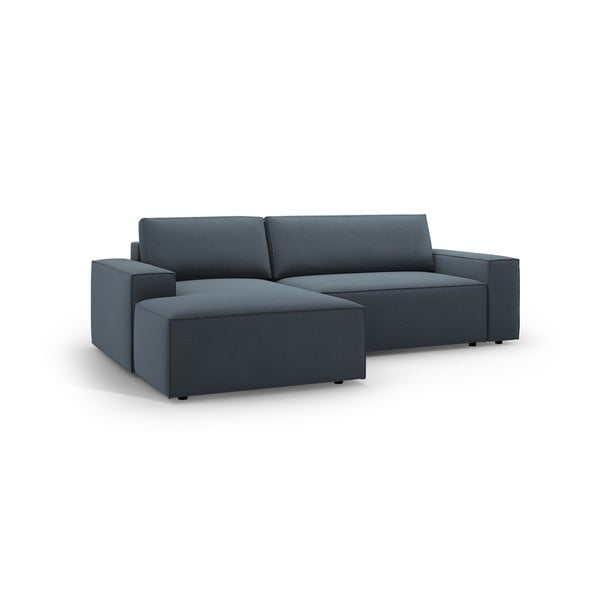 Plava sklopiva kutna garnitura (s lijevim kutom) Jodie – Micadoni Home-image-2