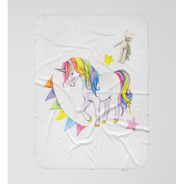 Dječja dekica OYO Kids Colorful Unicorn, 120 x 160 cm