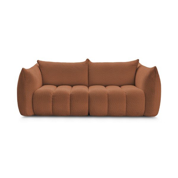 Narančasta sofa od bouclé tkanine 234 cm Azra – Bobochic Paris