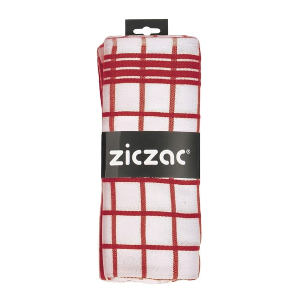 Bijelo-crvena kuhinjska krpa ZicZac Professional