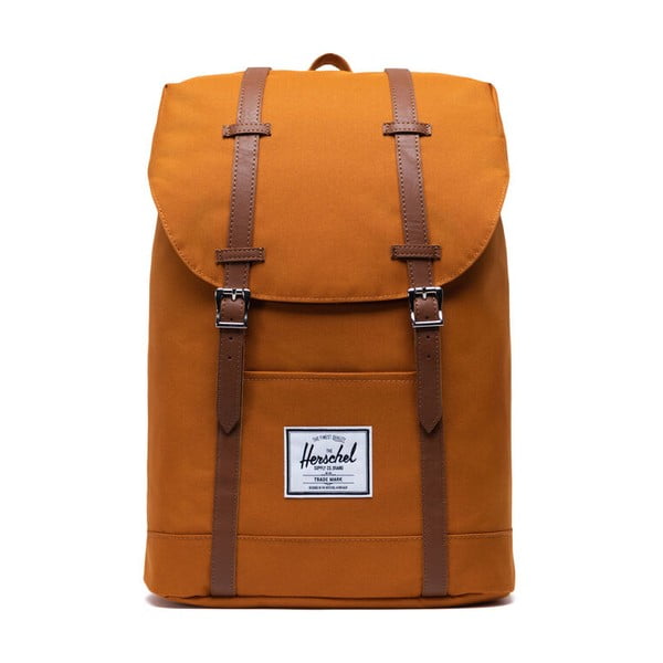 Narančasti ruksak s smeđim trakama Herschel Retreat, 19,5 l