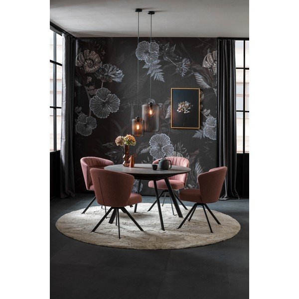 Crna viseća svjetiljka s metalnim sjenilom ø 25 cm Cage – Fischer & Honsel-image-3