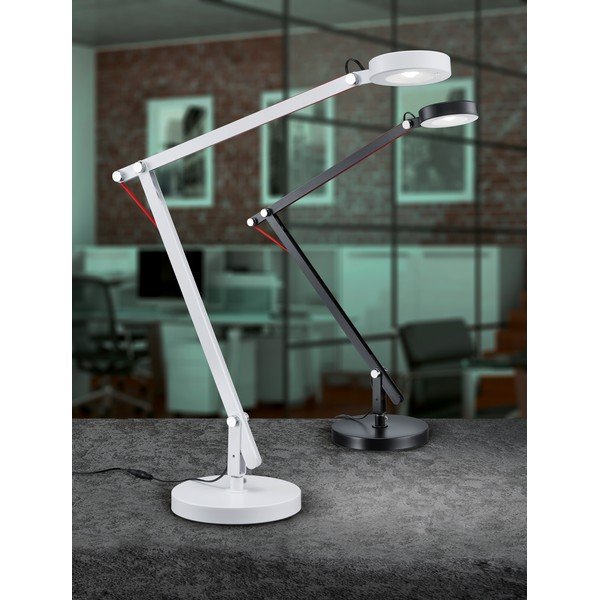 Crna LED stolna lampa sa savitljivom konstrukcijom (visina 90 cm) Amsterdam – Trio-image-2