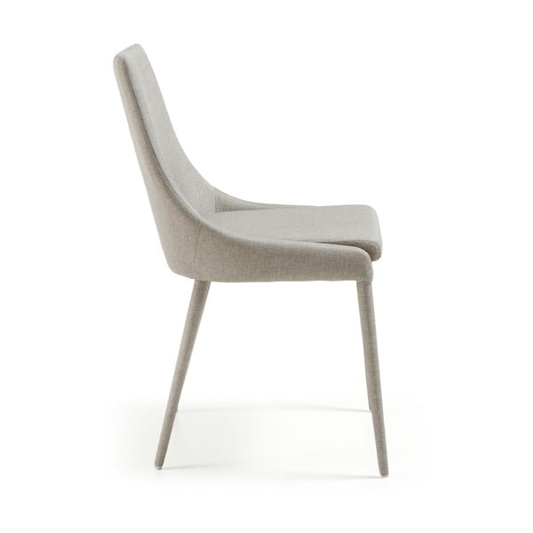 Siva blagovaonska stolica Kave Home Fabric-image-1