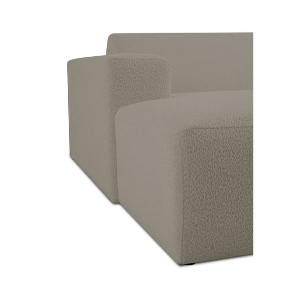 Svjetlo smeđa modularna sjedeća garnitura od bouclé tkanine (s lijevim kutom) Roxy – Scandic-image-4