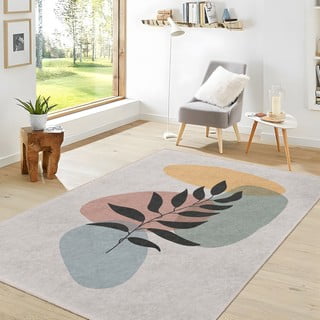 Krem perivi tepih 160x230 cm Illustrated Autumn – Mila Home