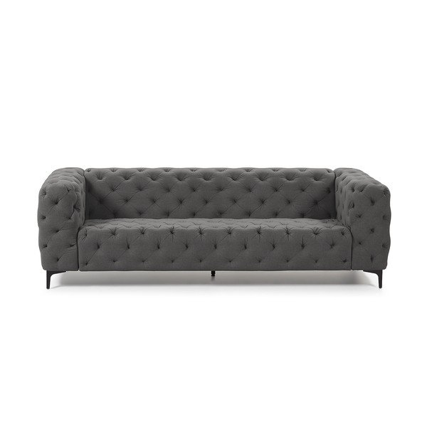 La Velvet Maisha siva sofa-image-1