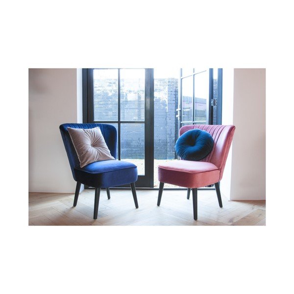 Plavi pamučni jastuk PT LIVING, ⌀ 45 cm-image-2