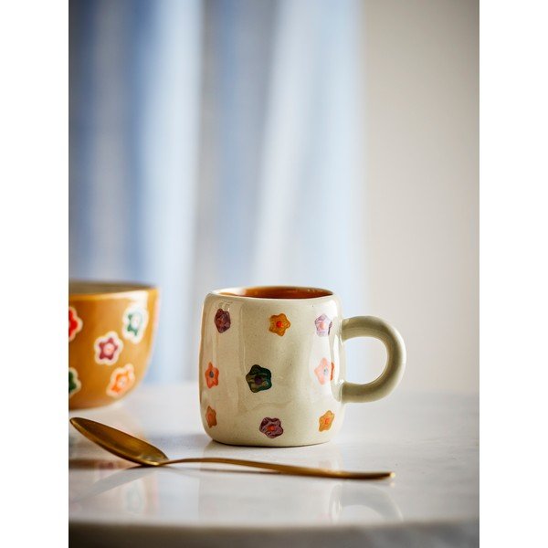 Bež dječja šalica od kamenine 130 ml Addy – Bloomingville Mini-image-1