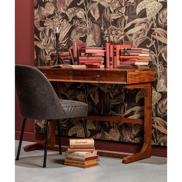 Crne kožne blagovaonske stolice u setu 2 kom Vogue – WOOOD-image-1