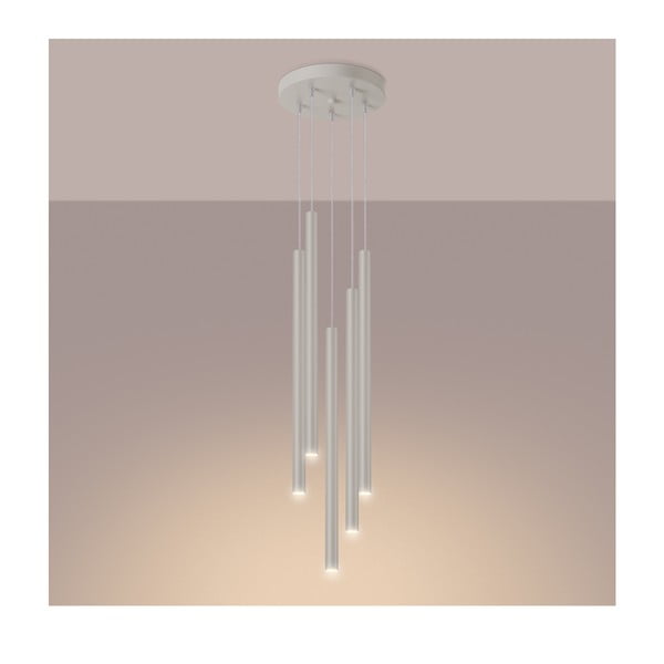 Krem viseća svjetiljka ø 25 cm Fideus – Sollux-image-1