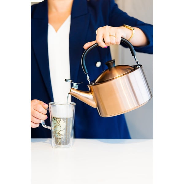 Kuhalo za vodu od nehrđajućeg čelika u bakrenoj boji 1,5 l Diamante – Vialli Design-image-3
